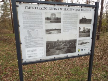 Wiosenne porządki na cmentarzach wojennych z czasów I wojny światowej w Kamionie nad Rawką, 